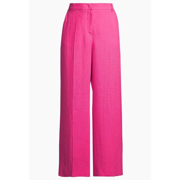 Weekend Max Mara Pants - $350 Weekend Max Mara Malizia Wide-Leg Linen Trousers | Sz 4 Fuchsia Pink NEW